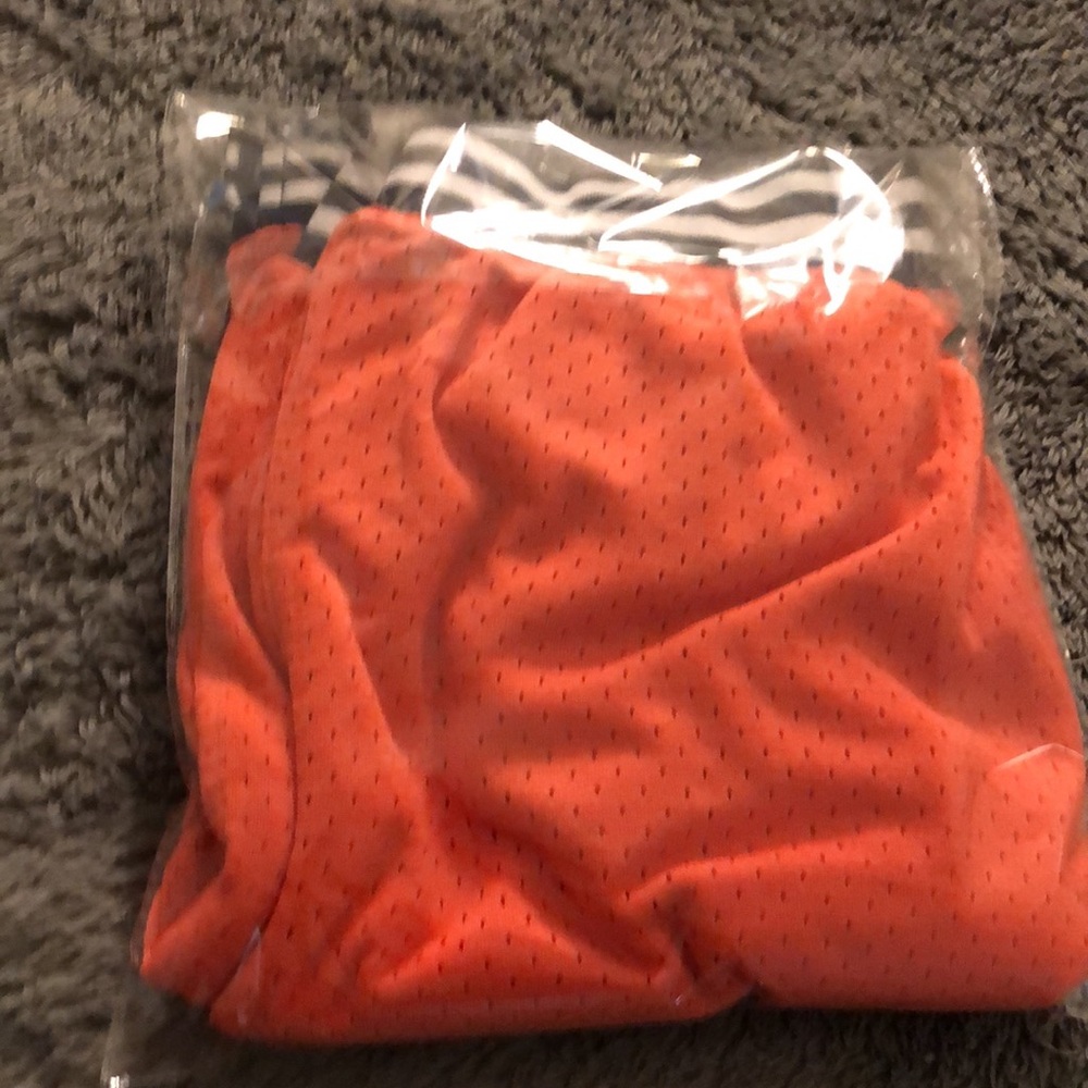 Champion Bright Orange Mesh Shorts Large - Picture 10 of 10